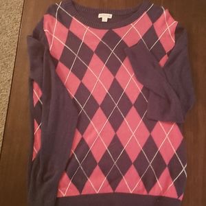 Merona argyle sweater